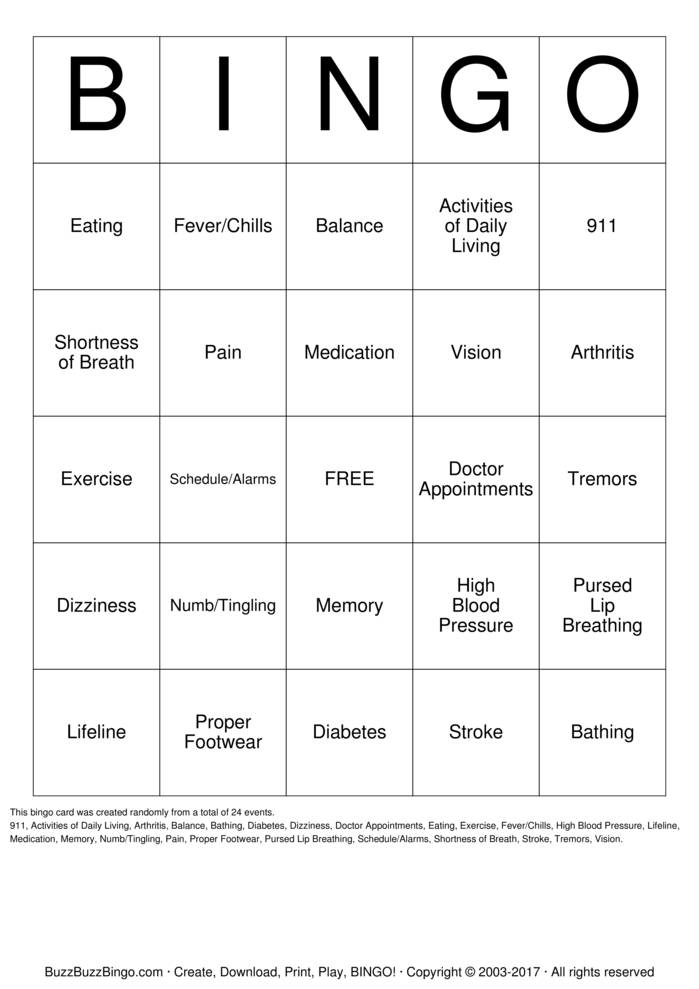 memory Bingo Cards to Download, Print and Customize!