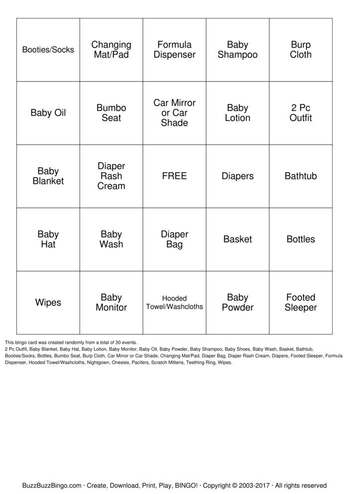 Download Free Baby Boy Bingo Cards Download Free Baby Boy Bingo Cards