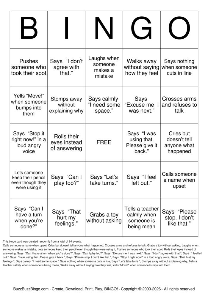 Communication Skills Bingo Cards to Download, Print and Customize!