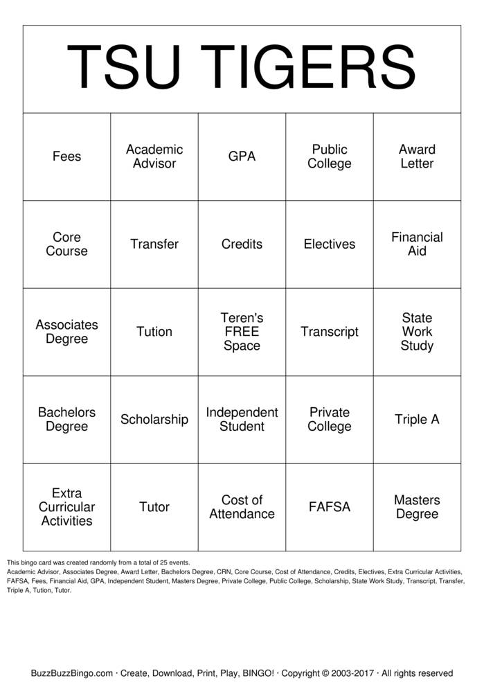 Download Free Custom Bingo Cards Download Free Custom Bingo Cards