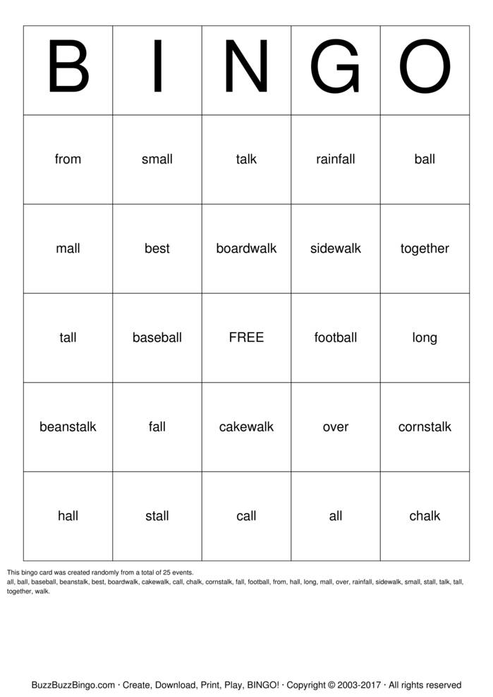 Download Free Custom Bingo Cards Download Free Custom Bingo Cards