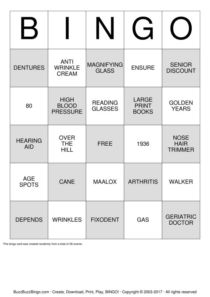 Download Free Happy 80th Birthday!! Bingo Cards Download Free Happy 80th Birthday!! Bingo Cards