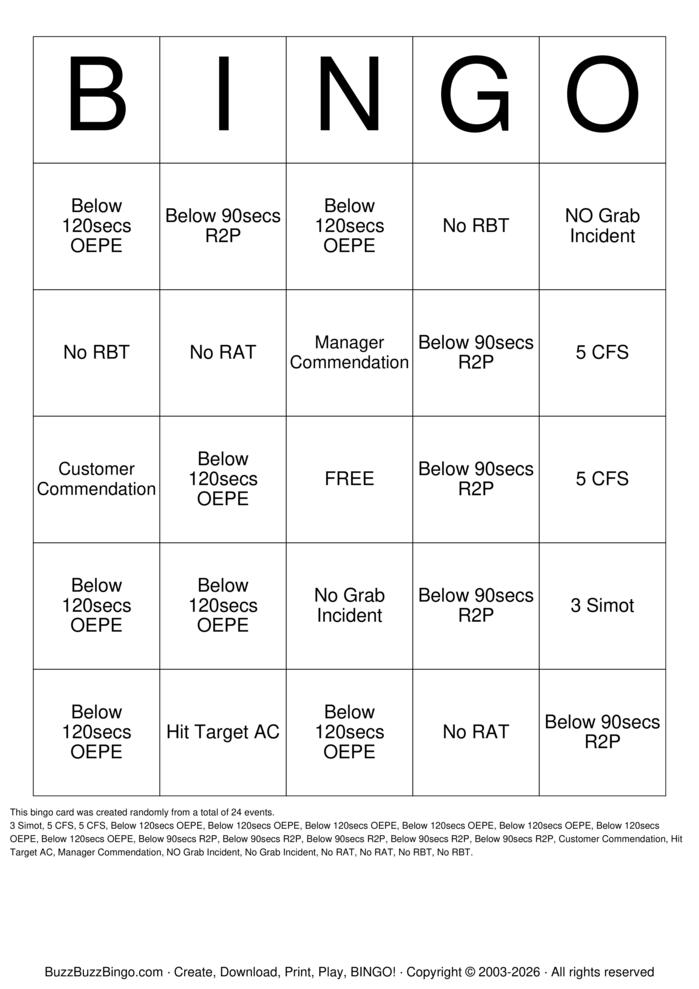 Download Free McDonald's Bingo Bingo Cards