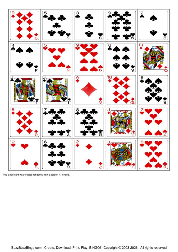 Download Free Pokeno with Face Cards Bingo Cards Download Free Pokeno with Face Cards Bingo Cards
