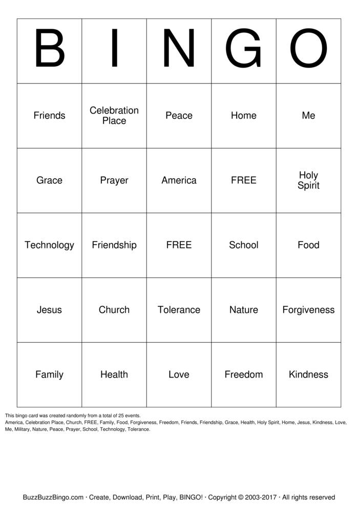 Gratitude Bingo Bingo Cards to Download, Print and Customize!