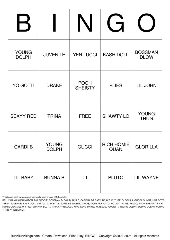Download Free RATCHETT BINGO @ THE SOCIAL Bingo Cards Download Free RATCHETT BINGO @ THE SOCIAL Bingo Cards