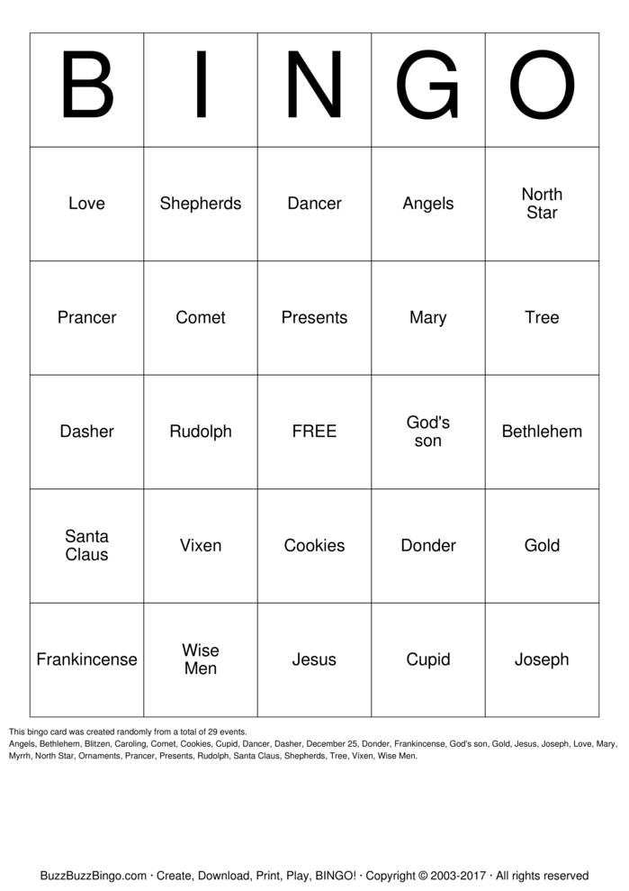 Download Free Custom Bingo Cards Download Free Custom Bingo Cards