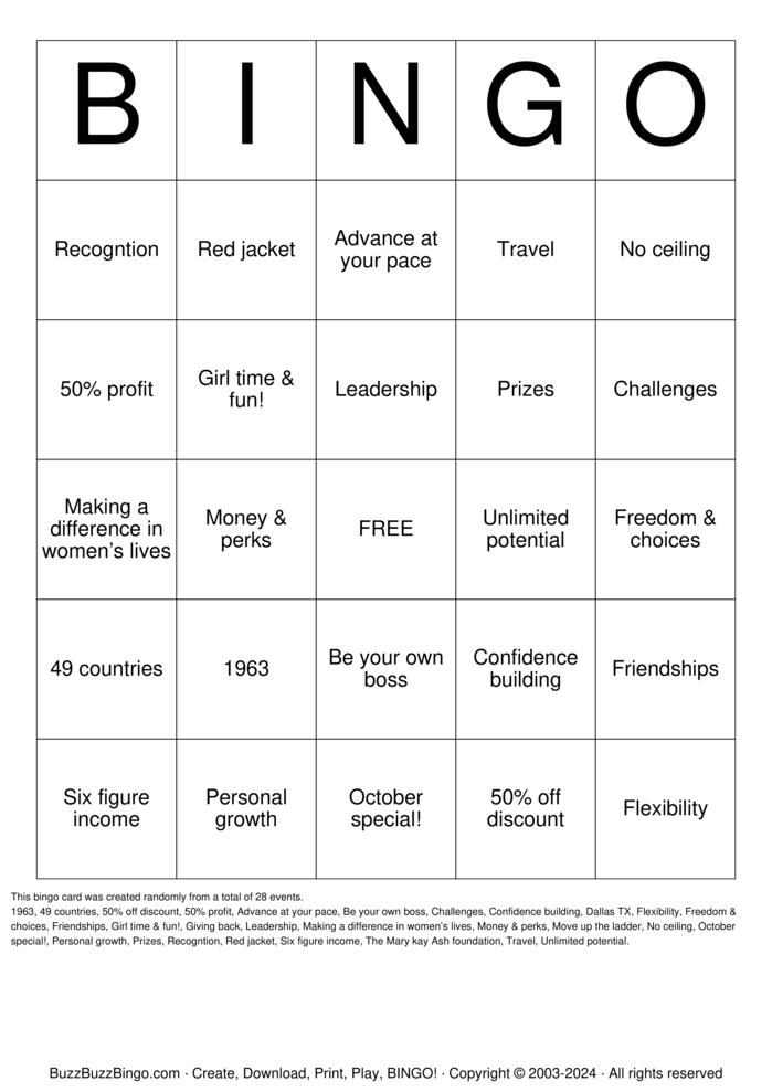 Custom Bingo Cards to Download, Print and Customize!