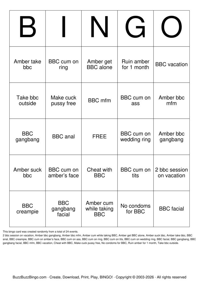 Download Free Custom Bingo Cards