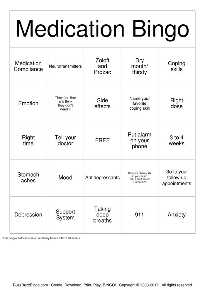 Mental Health Bingo Cards to Download, Print and Customize!