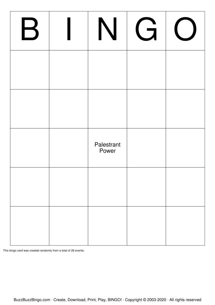 BINGO Bingo Cards to Download, Print and Customize!
