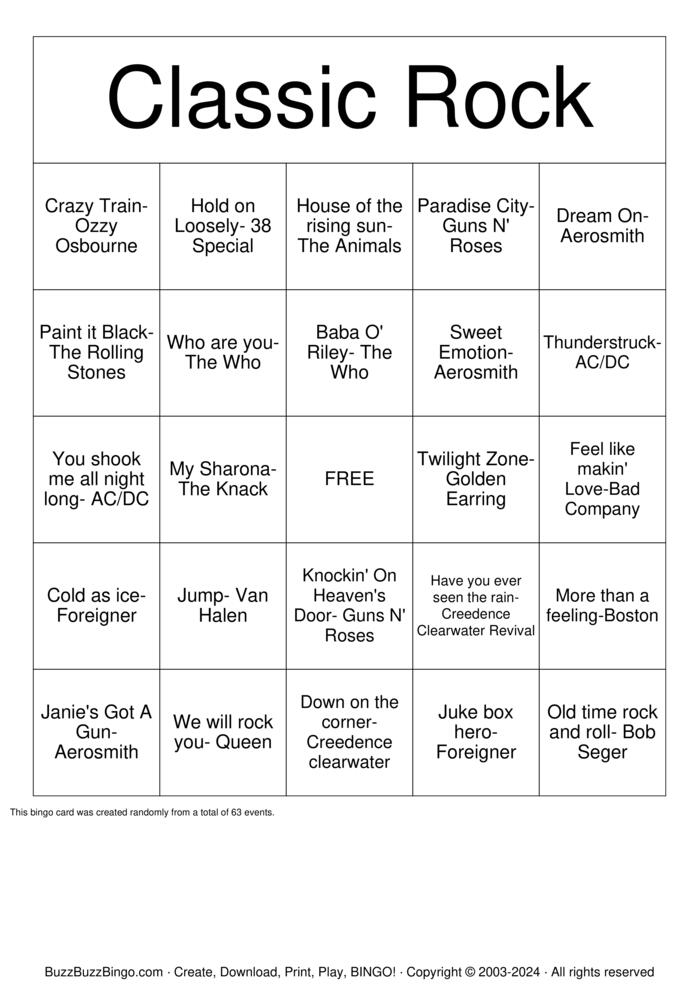 Download Free Custom Bingo Cards Download Free Custom Bingo Cards