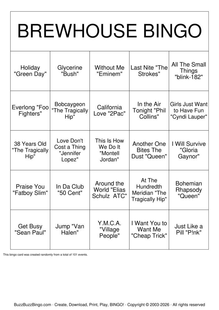 Download Free Custom Bingo Cards Download Free Custom Bingo Cards