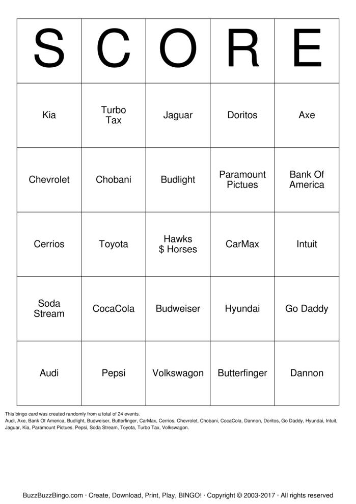 Custom Bingo Cards to Download, Print and Customize!