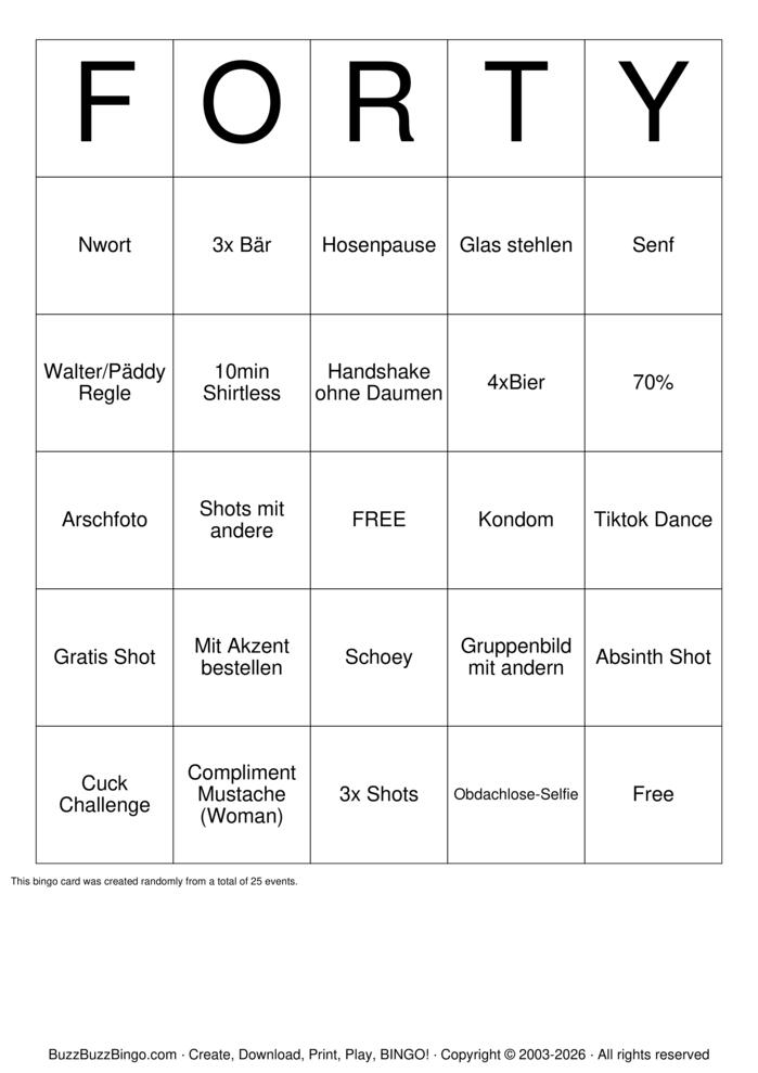 Download Free Pub Bingo Bingo Cards