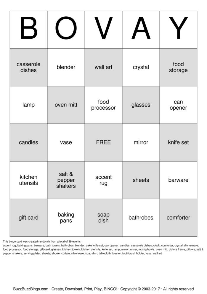 Download Free Custom Bingo Cards Download Free Custom Bingo Cards
