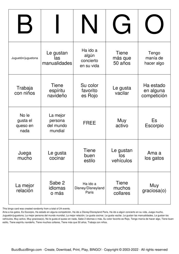 Family BINGO Bingo Cards to Download, Print and Customize!