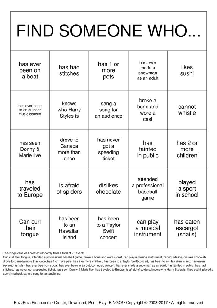 Family Reunion Bingo Cards to Download, Print and Customize!