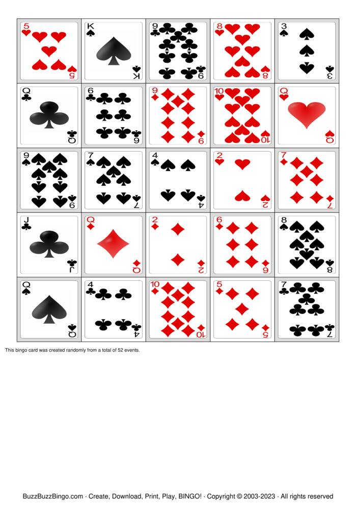 Download Free Pokeno Bingo Cards