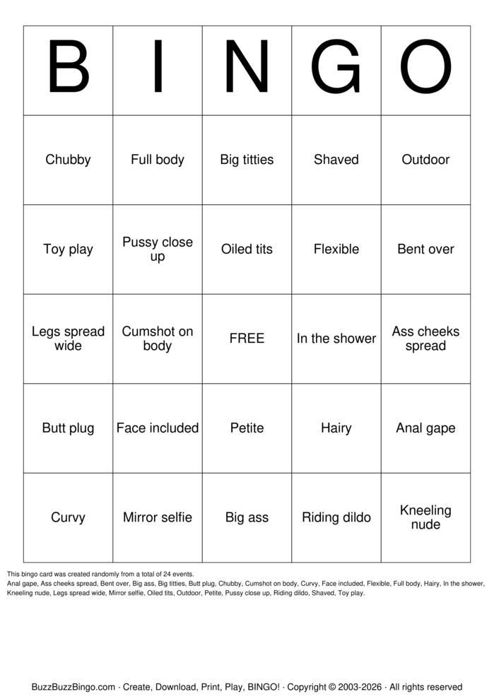 Download Free Custom Bingo Cards