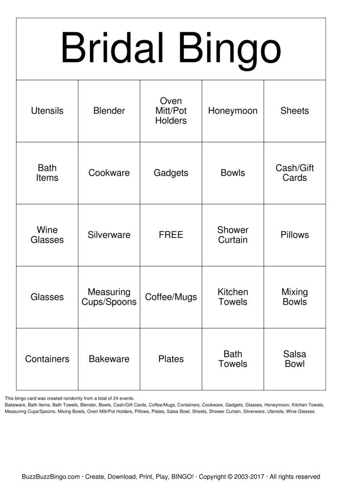 Download Free Custom Bingo Cards Download Free Custom Bingo Cards