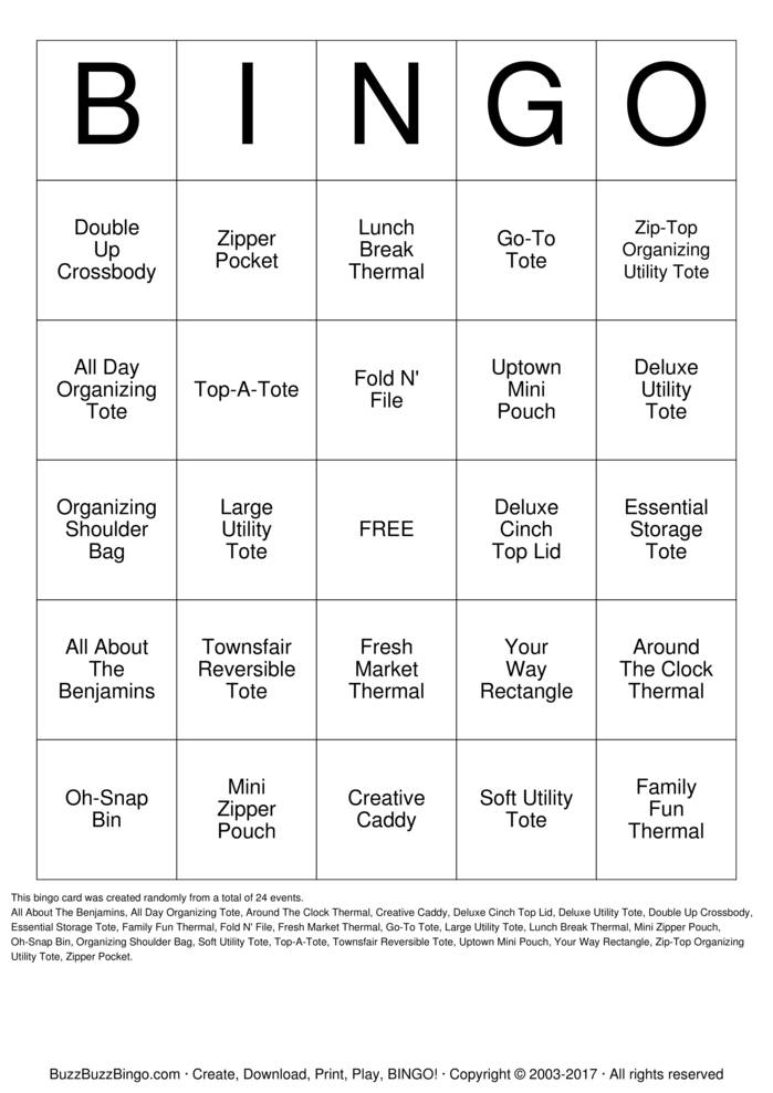 Download Free Custom Bingo Cards