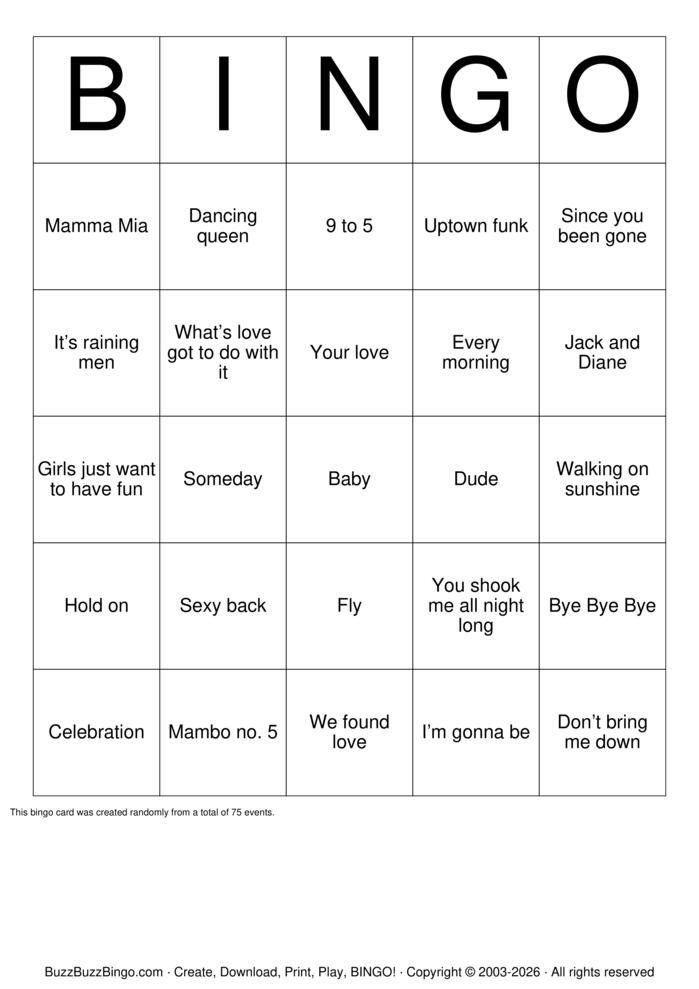 Download Free Singo Classic Bingo Cards