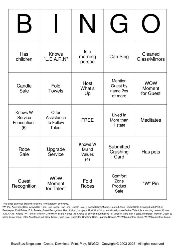 Spa Bingo Party Bingo Cards to Download, Print and Customize!