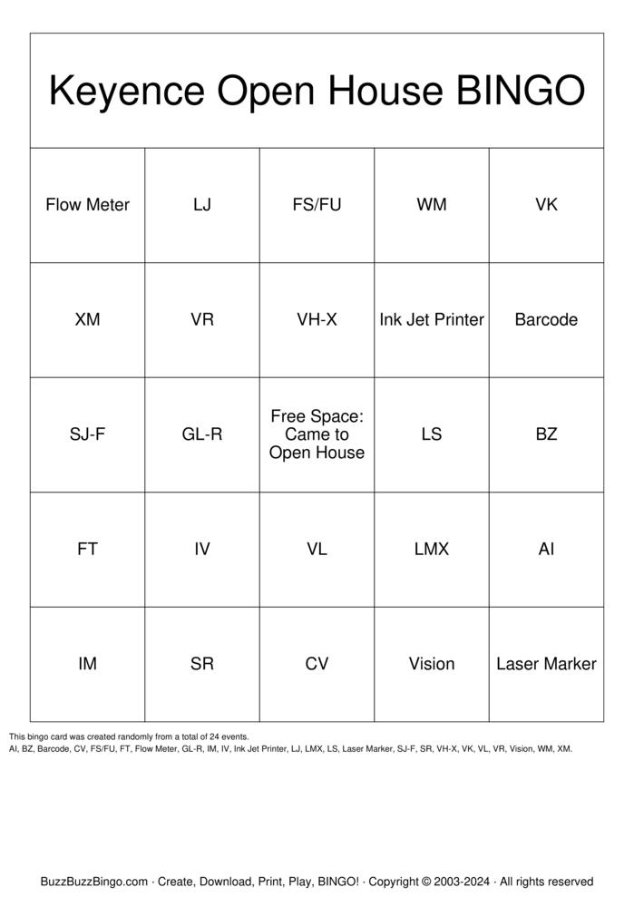 Download Free Custom Bingo Cards