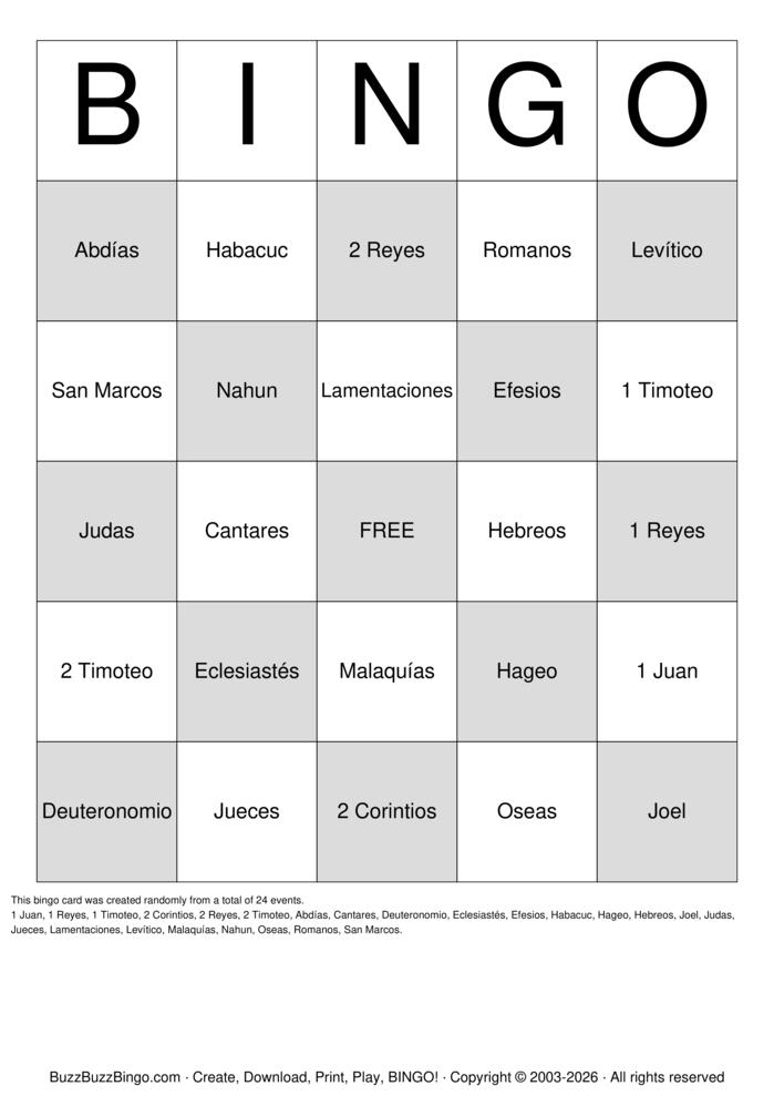 Download Free Custom Bingo Cards Download Free Custom Bingo Cards