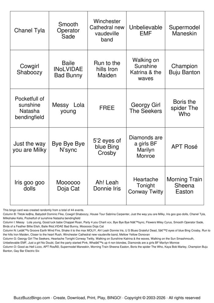 Download Free Meaty Beaty Big n Bouncy Bingo Bingo Cards