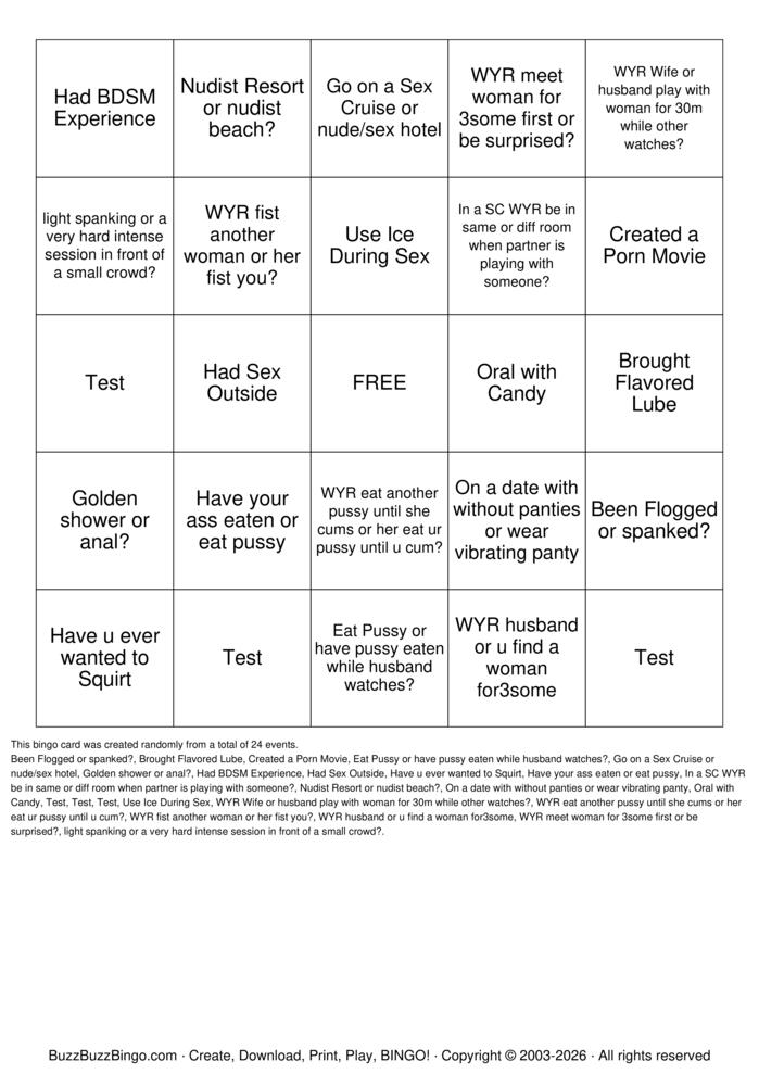 Download Free Swinger Bingo Bingo Cards Download Free Swinger Bingo Bingo Cards