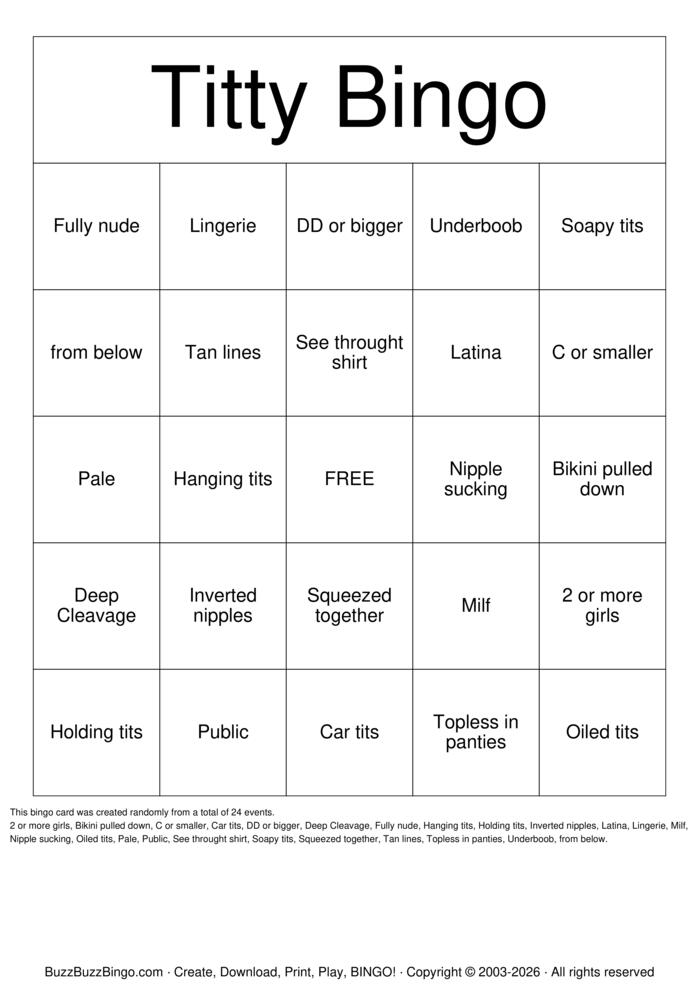 Download Free Custom Bingo Cards