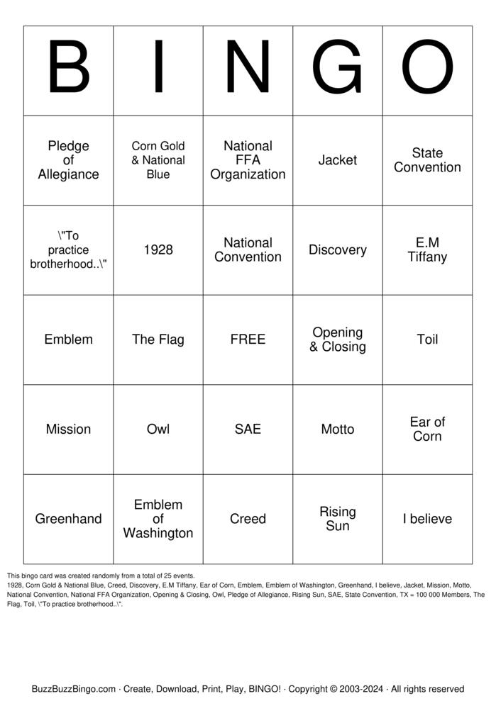 Download Free Custom Bingo Cards Download Free Custom Bingo Cards