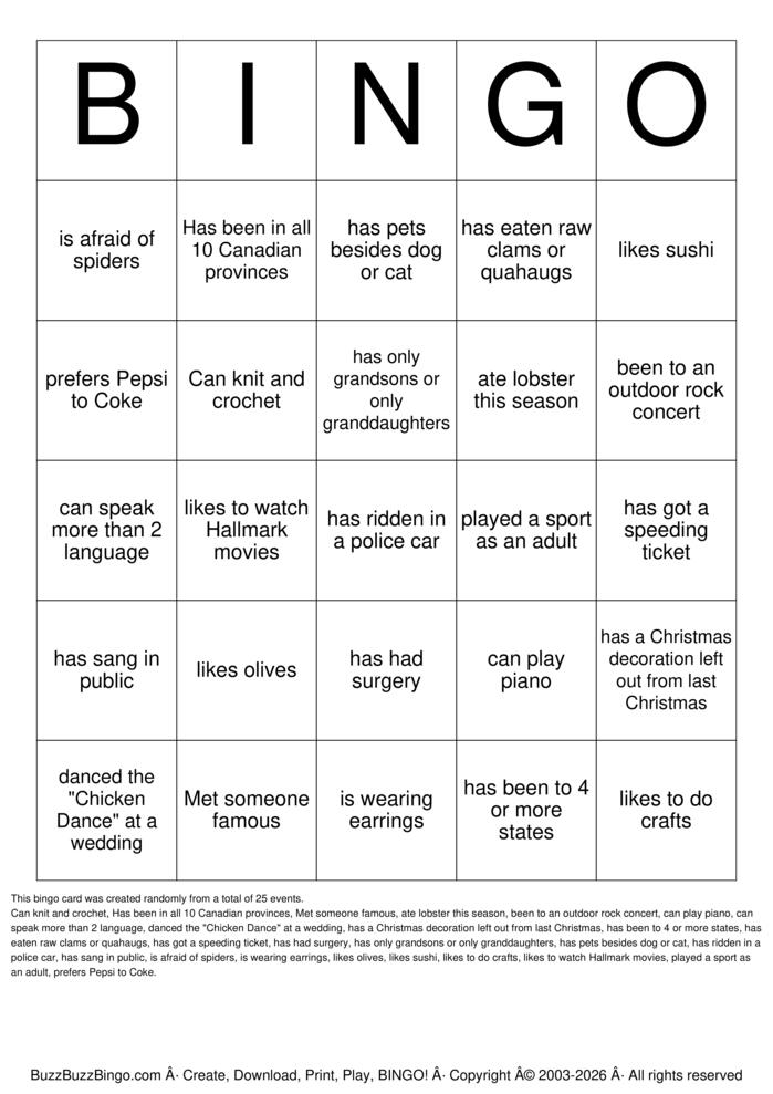 Download Free Find Someone Who... Bingo Cards