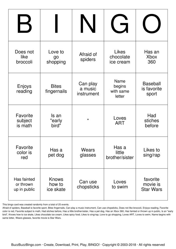 HUMAN BINGO Bingo Cards To Download Print And Customize 