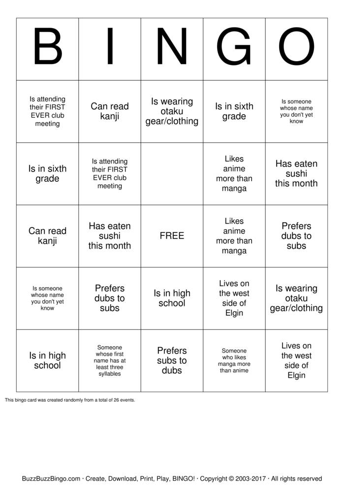 Printable Icebreaker Bingo Cards