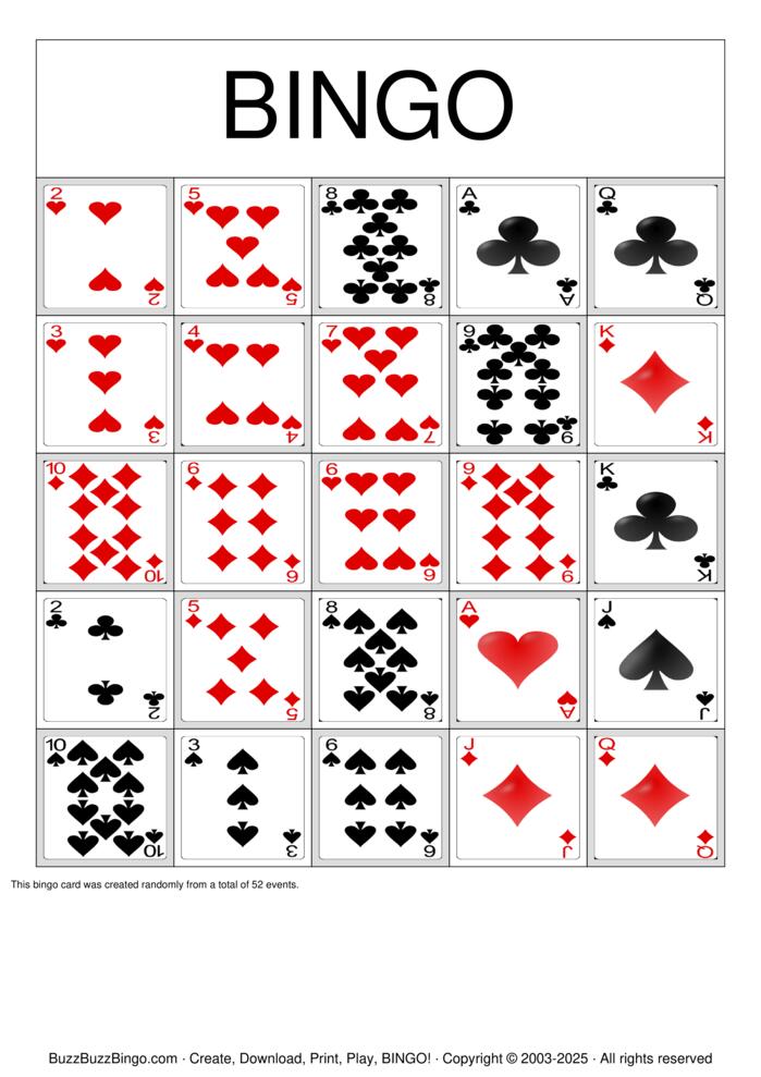 Pokeno Bingo Cards to Download, Print and Customize!