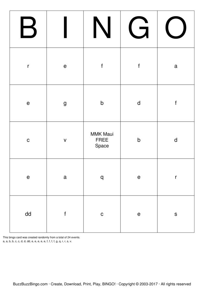 Download Free Safety Bingo Cards
