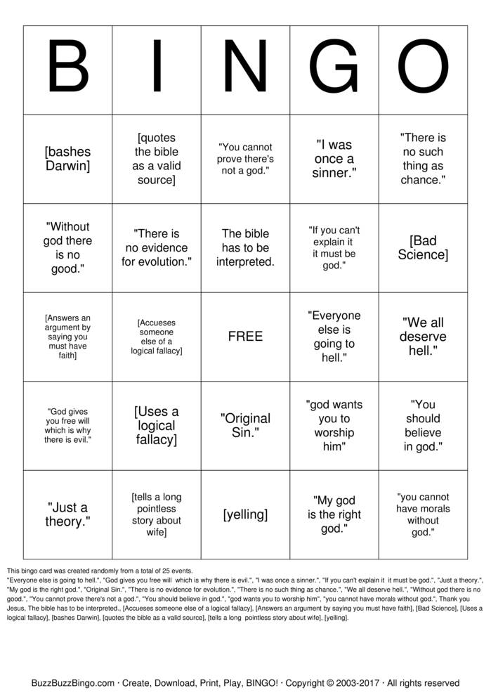Download Free Zealous Preacher Bingo Cards Download Free Zealous Preacher Bingo Cards