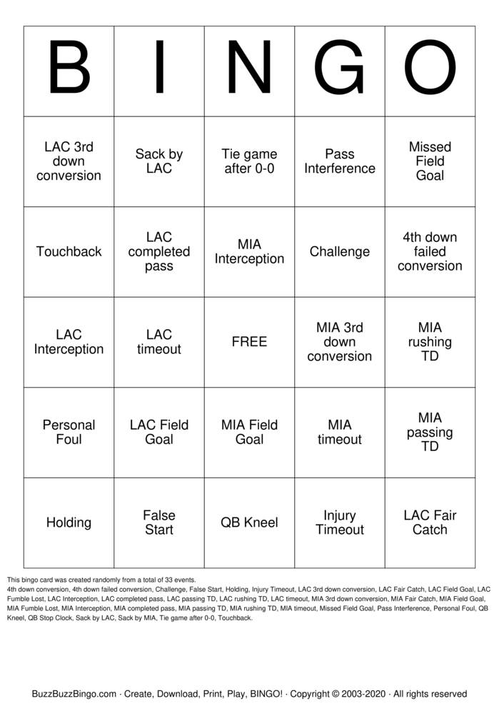 Download Free Anna Bingo Cards