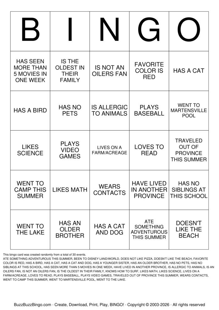 Download Free ICEBREAKER BINGO Bingo Cards