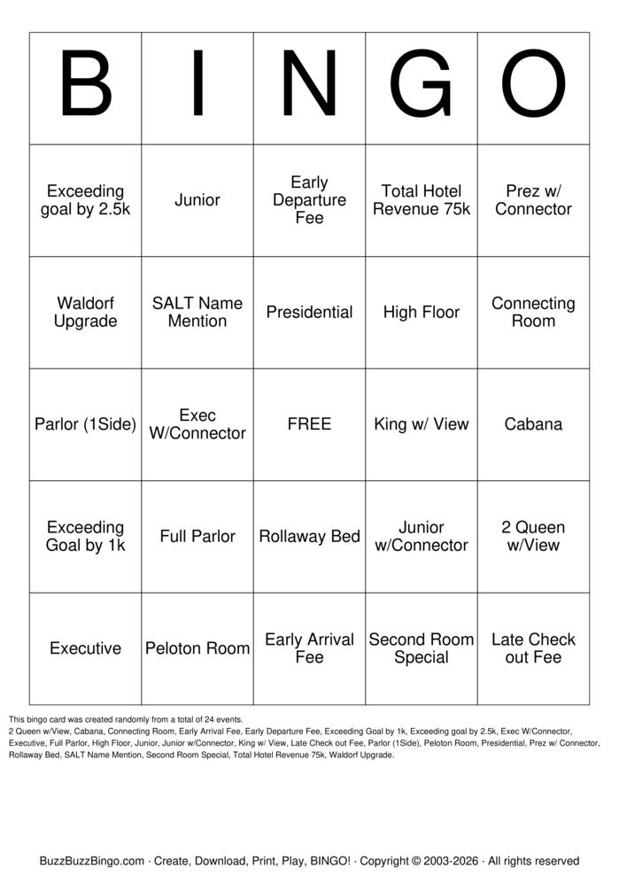 Download Free Custom Bingo Cards Download Free Custom Bingo Cards