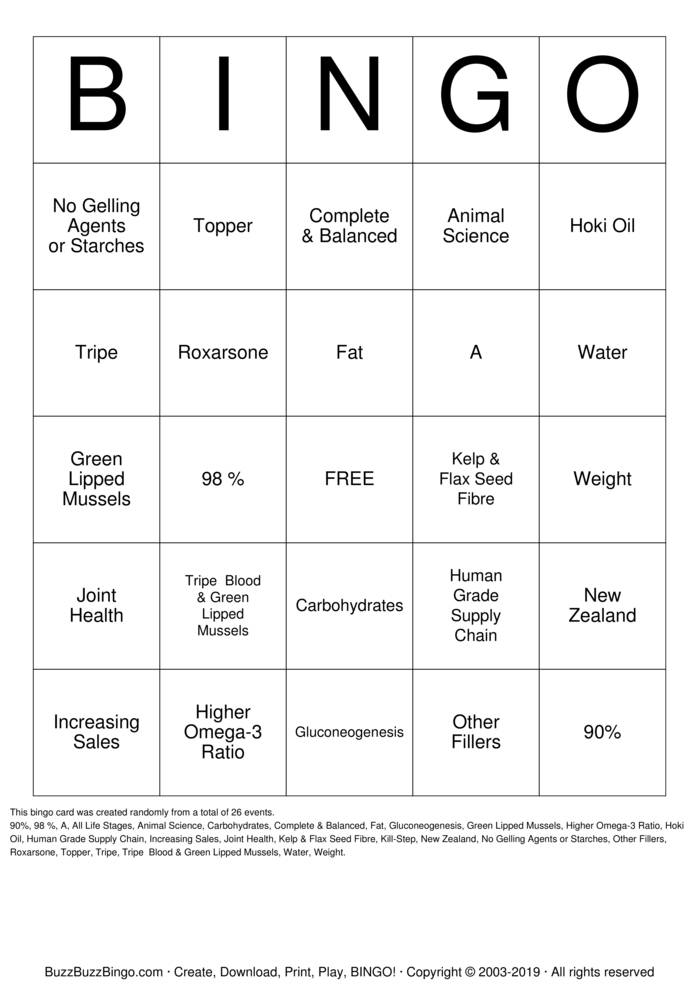 Download Free Custom Bingo Cards Download Free Custom Bingo Cards