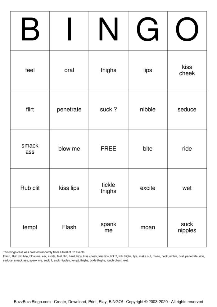 Download Free Freak edition Bingo Cards