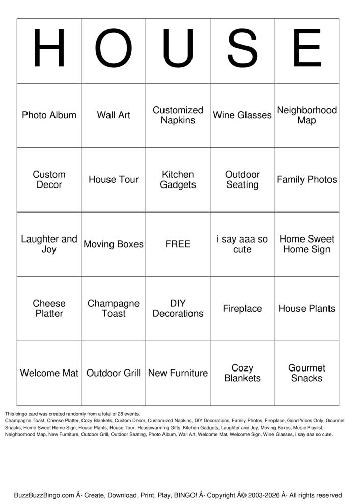 Download Free My Bday Bingo Bingo Cards