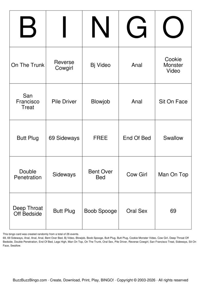 Download Free Sex Positions Bingo Cards Download Free Sex Positions Bingo Cards