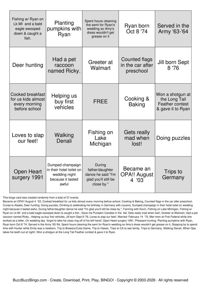 Download Free The Big 75! Bingo Cards