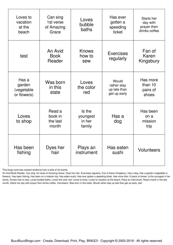 WOMEN'S MINISTRY BINGO Bingo Cards to Download, Print and Customize!