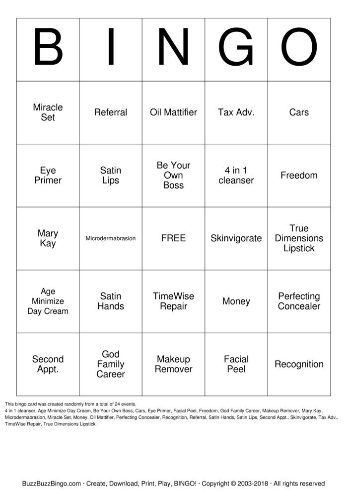 Bingo Cards to Download, Print and Customize!